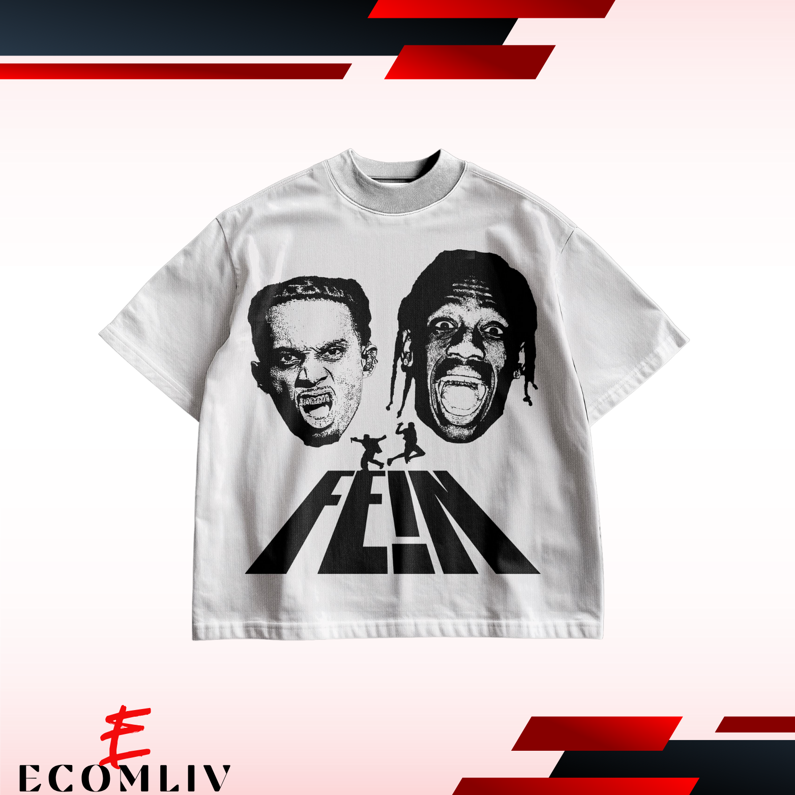 Travis Scott Playboi Carti T-Shirt, Fein Tee, Premium Rapper T-Shirt
